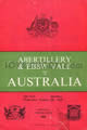 Abertillery and Ebbw Vale v Australia 1958 rugby  Programme